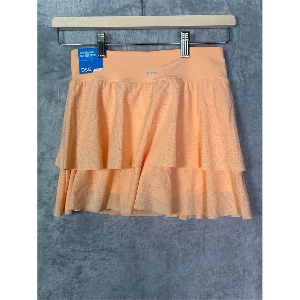 NWT New DSG Coral Performance Mid-Rise Skort Size Girls Large (14)
